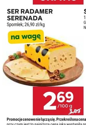 Ser żółty Radamer Serenada Spomlek promocja w Stokrotka
