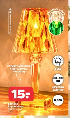 Lampka kryształowa promocja w Netto