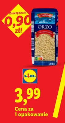Makaron orzo z pszenicy durum Combino promocja w Lidl