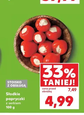 Słodkie papryczki z serkiem promocja w Kaufland