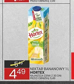Nektar bananowy Hortex promocja w Wafelek