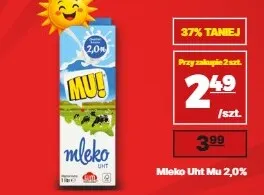 Mleko UHT Mu! 2,0% promocja w API Market