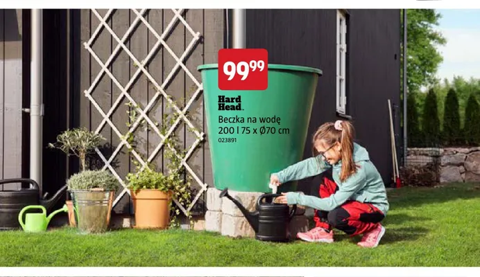 Beczka na wodę Hard Head 200 l promocja w Jula