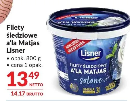 Filety śledziowe Filety śledziowe a'la Matjas Lisner promocja w Makro