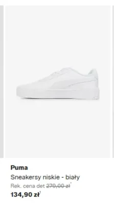 Sneakersy niskie Puma biały promocja w Lounge by Zalando