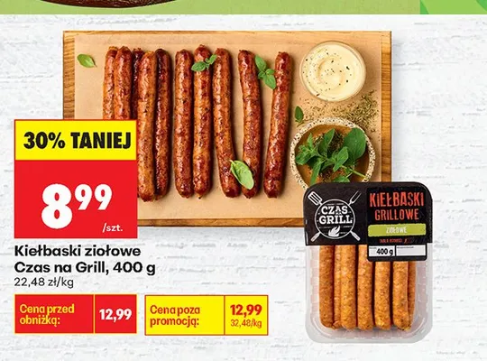 Kiełbaski ziołowe Czas na Grill promocja w Biedronka