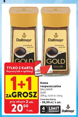 Kawa rozpuszczalna Dallmayr Gold promocja w Intermarche