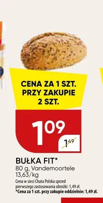 Bułka Fit Vandemoortele promocja w Chata Polska