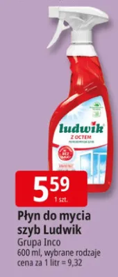 Płyn do mycia szyb z octem grapefruit promocja w Leclerc