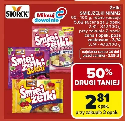 Żelki Śmiejżelki Nimm2 promocja w Carrefour Market