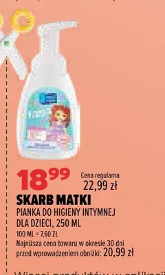 Pianka do higieny intymnej dla dzieci Skarb Matki promocja w Drogerie Natura
