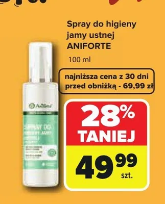 Spray do higieny jamy ustnej Aniforte promocja w Carrefour