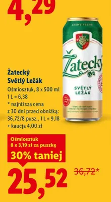Piwo promocja w Lidl
