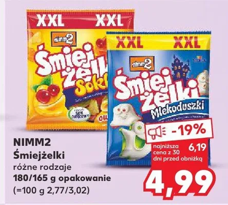 Śmiejżelki różne rodzaje Nimm2 promocja w Kaufland