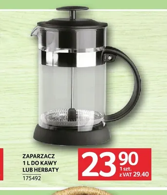 Zaparzacz 1 l do kawy lub herbaty promocja w Selgros