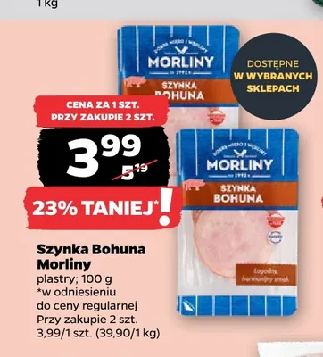 Szynka Bohuna Morliny promocja w Netto