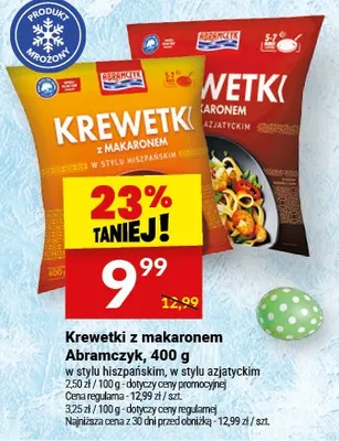 Krewetki z makaronem Abramsczyk promocja w Twój Market