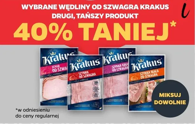 Wędliny wybrane od Szwagra Krakus promocja w Netto