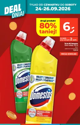 Żel do WC Domestos promocja w Dealz