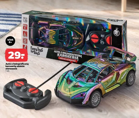 Auto z holograficzną karoserią zdalnie sterowane promocja w Netto