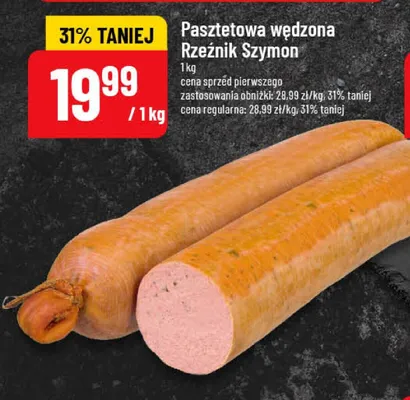 Pasztetowa wędzona Rzeźnik Szymon promocja w POLOmarket