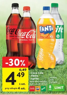 Napój gazowany Fanta Orange promocja w Intermarche