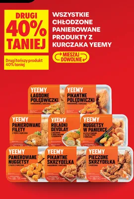 Panierowane nuggetsy z fileta z kurczaka Yeemy promocja w Biedronka