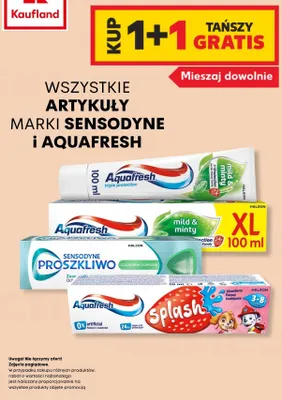 Pasta do zębów Mild & Minty Aquafresh promocja w Kaufland