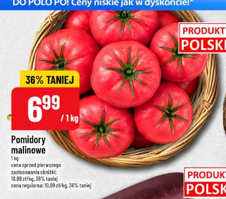 Pomidory malinowe promocja w POLOmarket
