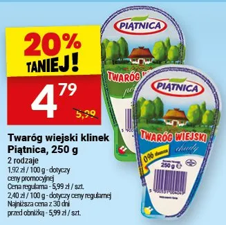 Twaróg wiejski klinek promocja w Twój Market