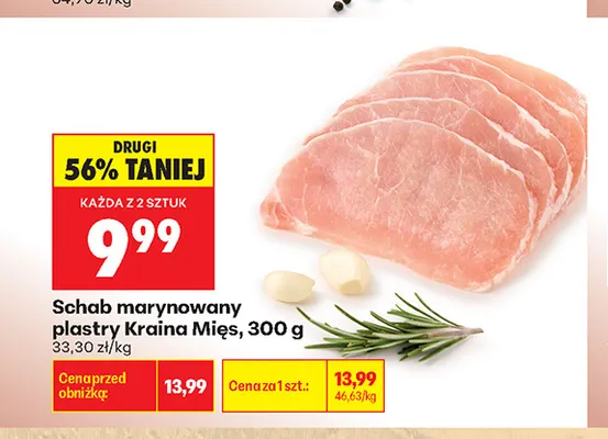 Schab marynowany plastry Kraina Mięs promocja w Biedronka