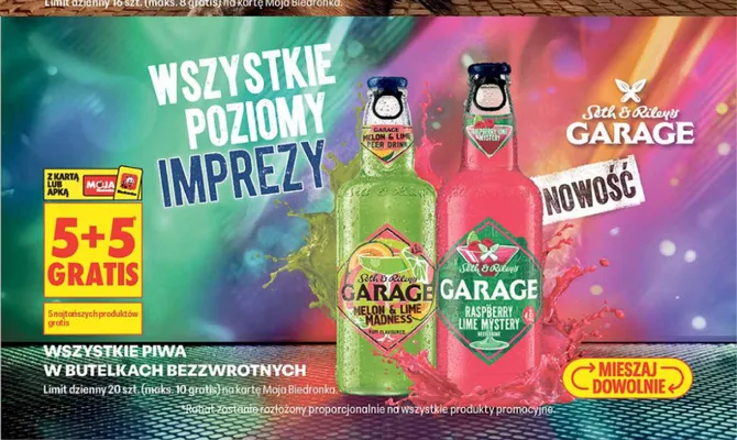 Piwo Garage Melon & Lime Madness promocja w Biedronka
