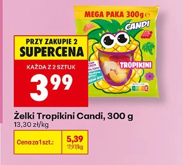 Żelki Tropikini Candi promocja w Biedronka