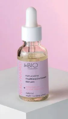 Serum naturalne multizadaniowe beBIO Cosmetics Niacynamid z mikroalgami wody morskiej promocja w Hebe