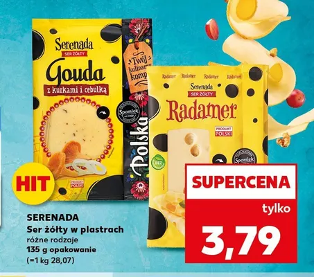 Ser żółty w plastrach Serenada Radamer promocja w Kaufland