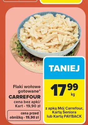 Flaki wołowe gotowane Carrefour promocja w Carrefour