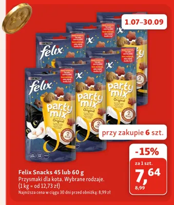 Przysmaki dla kota Felix Snacks promocja w MAXI ZOO