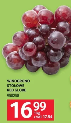 Winogrono stołowe Red Globe promocja w Selgros