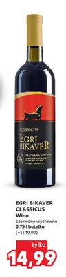Wino czerwone wytrawne Egri Bikavér Classicus promocja w Kaufland