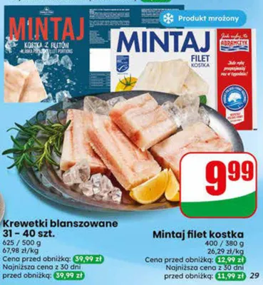 Mintaj filet kostka promocja w Dino