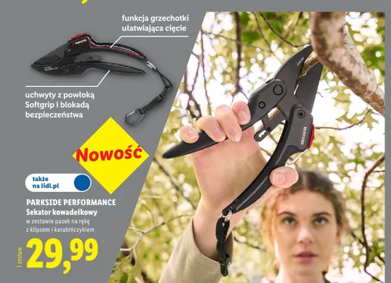 Sekator kowadełkowy Parkside Performance promocja w Lidl