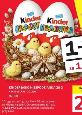 Kinder Jajko Niespodzianka promocja w Selgros