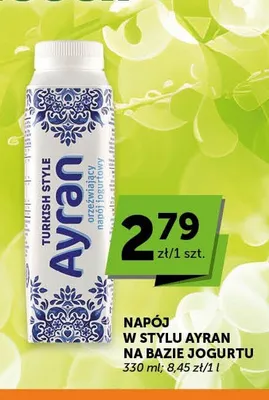 Napój w stylu Ayran na bazie jogurtu promocja w Groszek