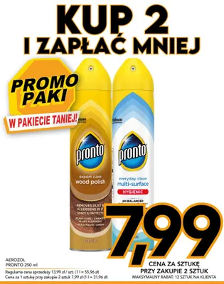 Aerozol uniwersalny Pronto Everyday Clean Multi-Surface Hygienic Classic promocja w Kupiec