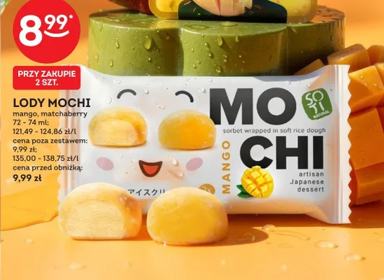 Lody Mochi Soti Natural mango promocja w Żabka