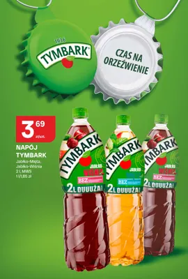 Napój Tymbark jabłko-mięta promocja w Chorten