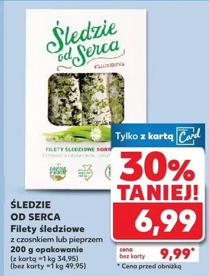 Filety śledziowe z czosnkiem lub pieprzem promocja w Kaufland