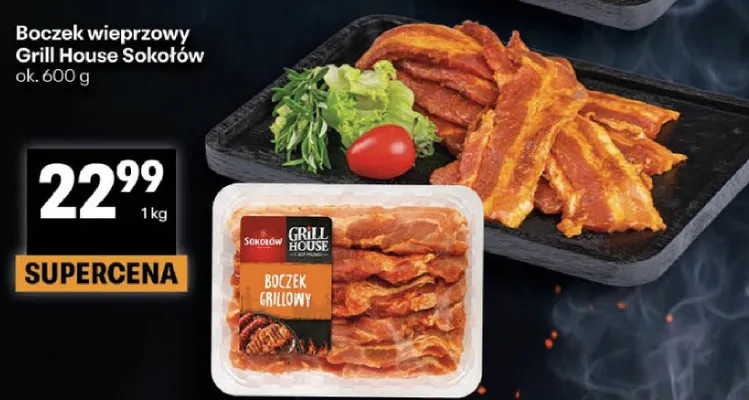 Boczek wieprzowy promocja w Delikatesy Centrum