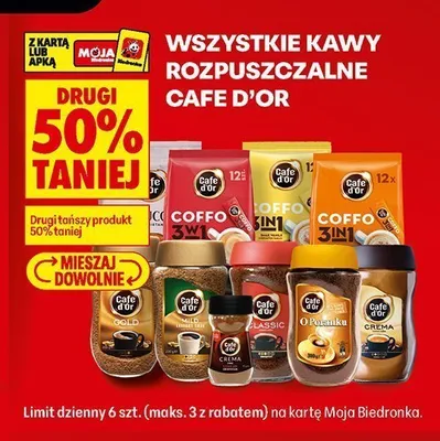 Kawa rozpuszczalna Cafe d'Or Crema promocja w Biedronka