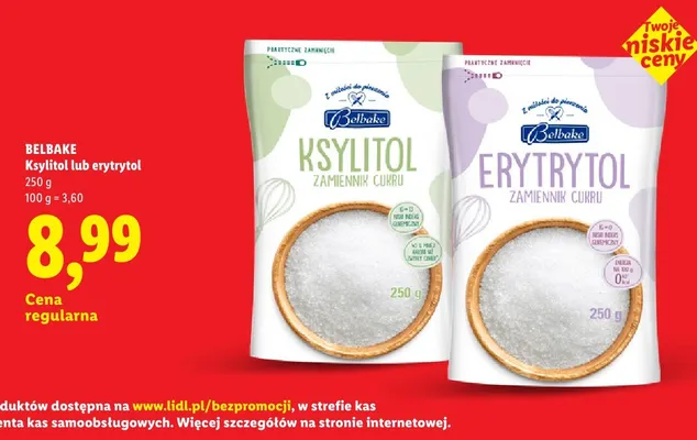 Ksylitol zamiennik cukru Belbake promocja w Lidl